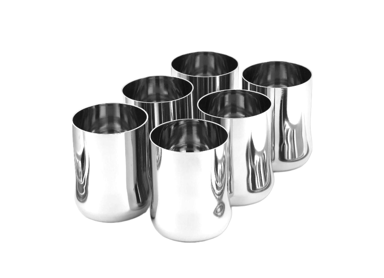 Steel Glass Six Piece Set